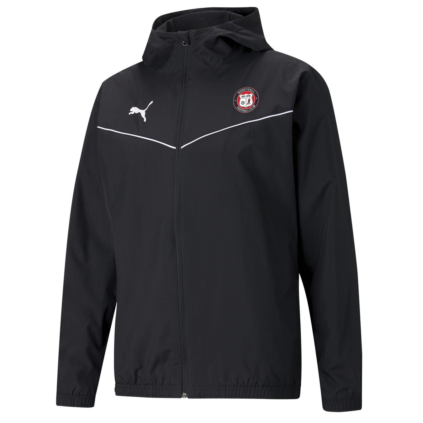 Moneygall FC Team Rise Training All Weather Jacket Puma Black - Puma W ...